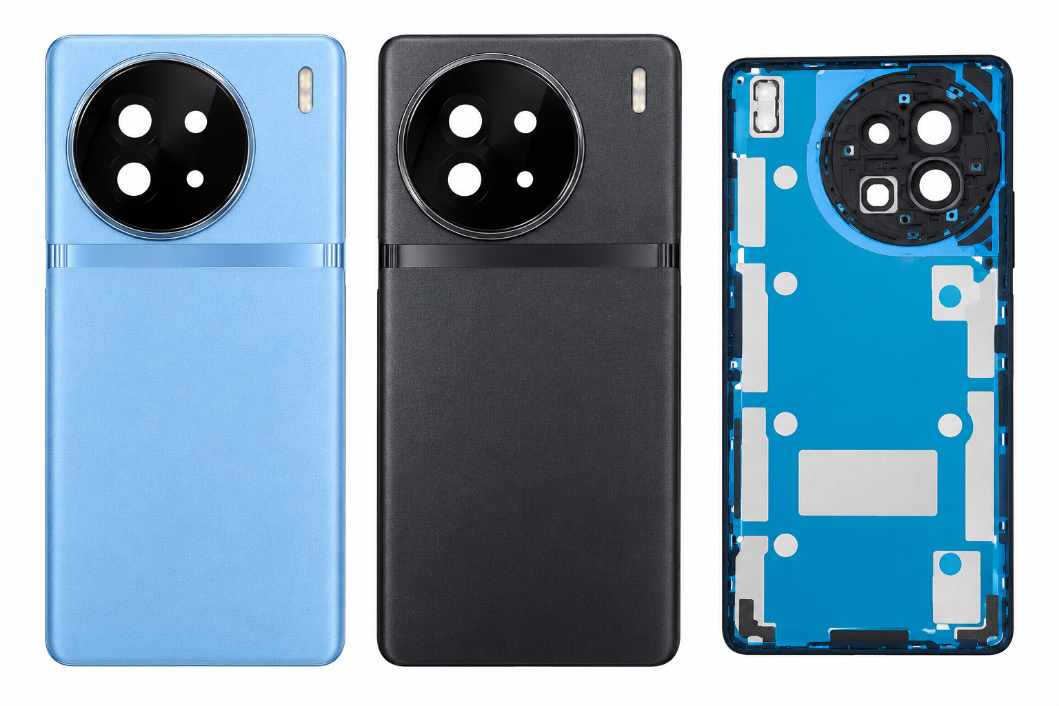 Compatible Replacement for Vivo X90 Back Panel – Sky Blue & Black